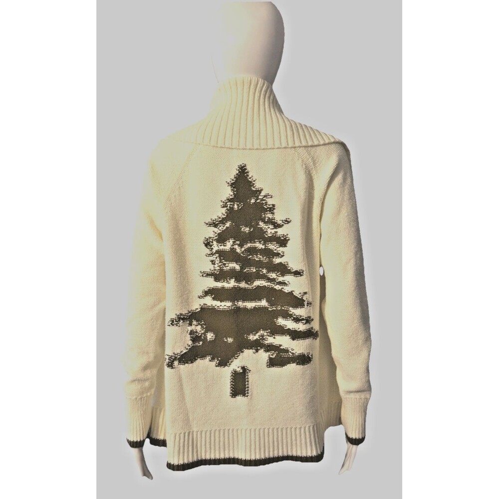 Anthropologie Evergreen Cardigan Sweater Classic Cozy Winter Cabincore SZ XS